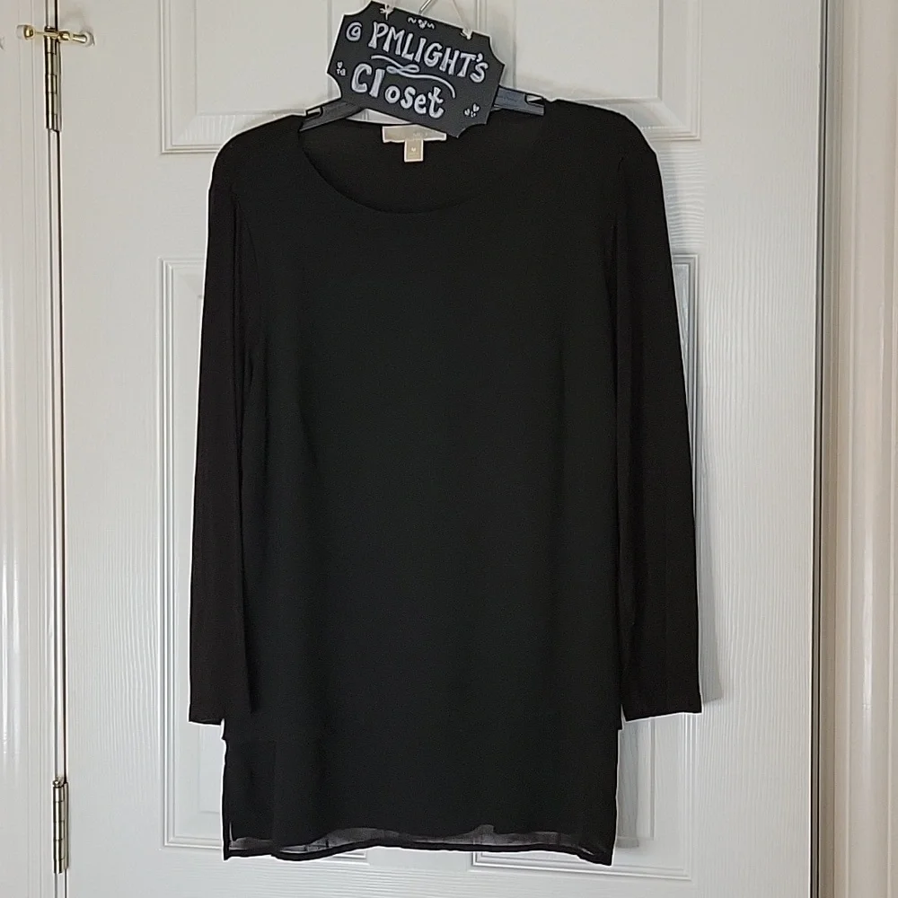 Michael Kors Medium Black Blouse Flowy